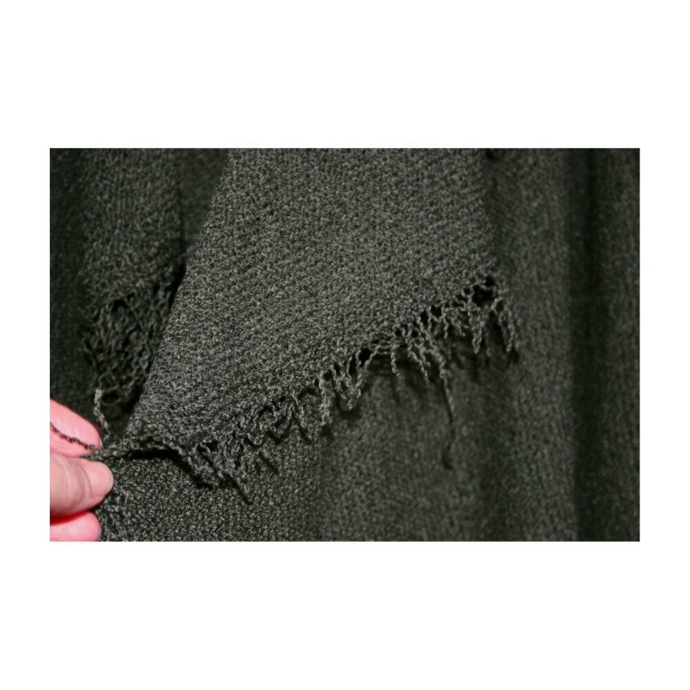 Forest Green Kate & Mallory frayed-edge knit jacket cardigan | SMALL - Picture 6 of 10